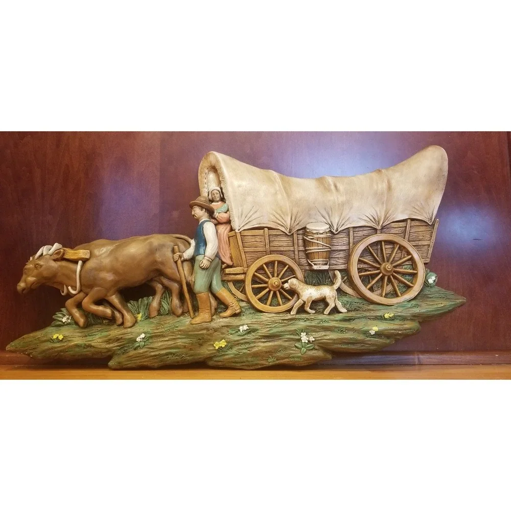 Oregon Trail Wall Chackware Plaque Numbered 1520